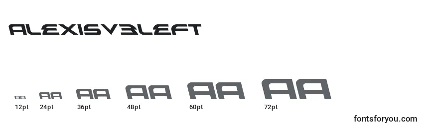 Размеры шрифта Alexisv3left (119076)