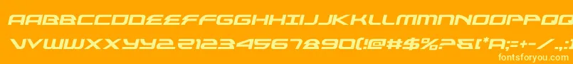 alexisv3semital Font – Yellow Fonts on Orange Background