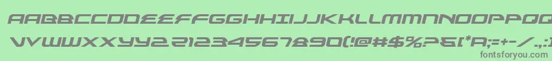 フォントalexisv3semital – 緑の背景に灰色の文字