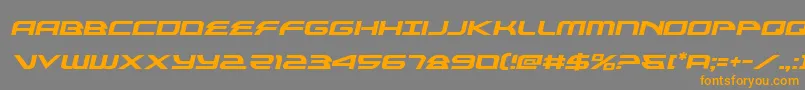 alexisv3semital Font – Orange Fonts on Gray Background