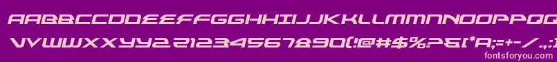 alexisv3semital Font – Pink Fonts on Purple Background