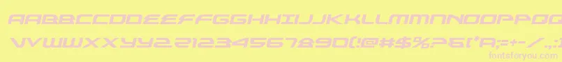 alexisv3semital Font – Pink Fonts on Yellow Background