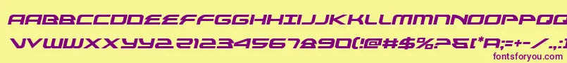 alexisv3semital Font – Purple Fonts on Yellow Background