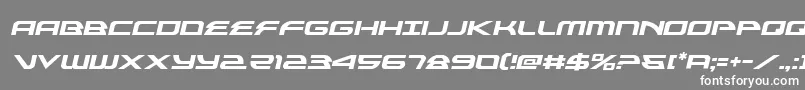 フォントalexisv3semital – 灰色の背景に白い文字