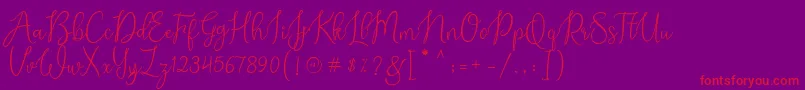Más sobre la fuente Alexsandra Demo fuente Alexsandra Demo – Fuentes Rojas Sobre Fondo Morado
