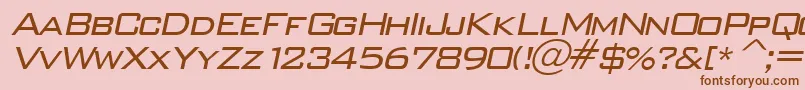 WallstreetItalic Font – Brown Fonts on Pink Background