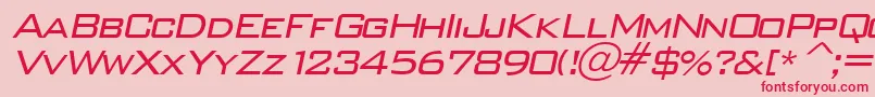 Шрифт WallstreetItalic – красные шрифты на розовом фоне
