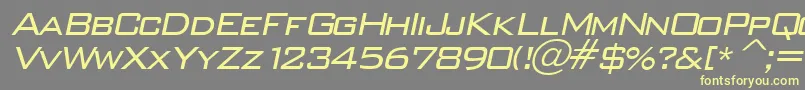 WallstreetItalic Font – Yellow Fonts on Gray Background