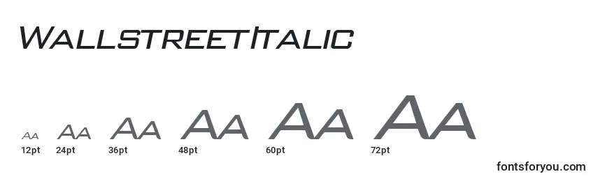 WallstreetItalic Font Sizes