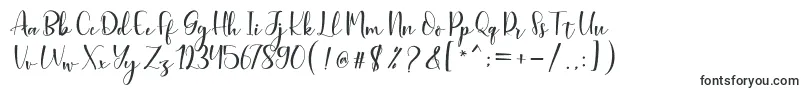 Шрифт Aleysia Script – каллиграфические шрифты