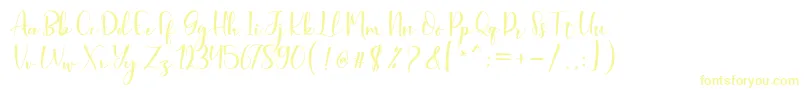 fuente Aleysia Script – Fuentes Amarillas