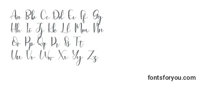 Review of the Aleysia Script Font