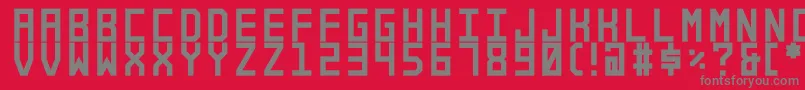 Alforim Font – Gray Fonts on Red Background