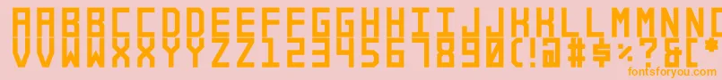 Alforim Font – Orange Fonts on Pink Background