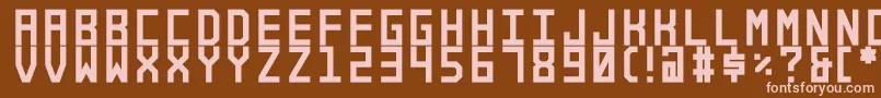 Alforim Font – Pink Fonts on Brown Background