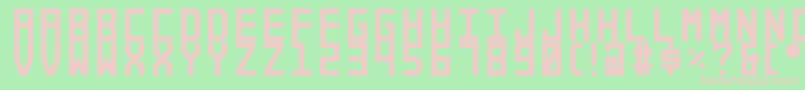 Alforim Font – Pink Fonts on Green Background