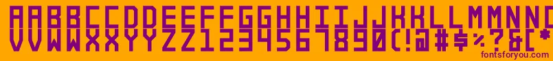 Alforim Font – Purple Fonts on Orange Background