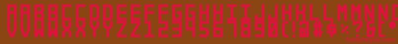 Alforim Font – Red Fonts on Brown Background