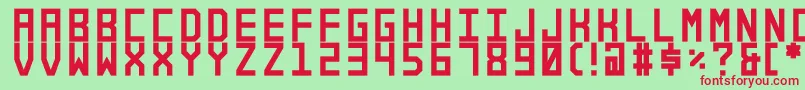Alforim Font – Red Fonts on Green Background
