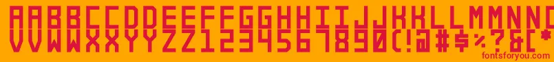 Alforim Font – Red Fonts on Orange Background