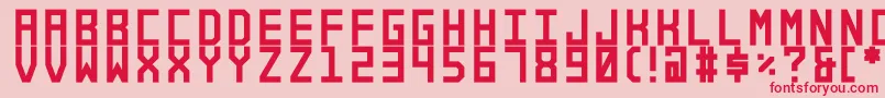 Alforim Font – Red Fonts on Pink Background