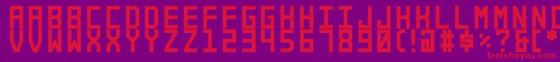 Alforim Font – Red Fonts on Purple Background