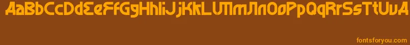 More about alghorie bald Font alghorie bald Font – Orange Fonts on Brown Background