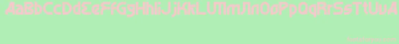 alghorie bald Font – Pink Fonts on Green Background