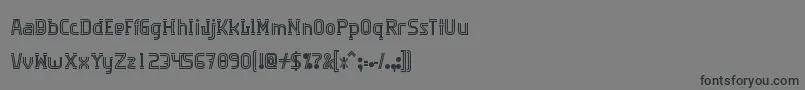 Fonte Algorithma – fontes pretas em um fundo cinza