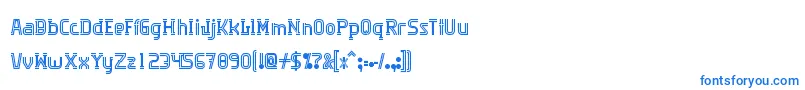 Algorithma Font – Blue Fonts on White Background