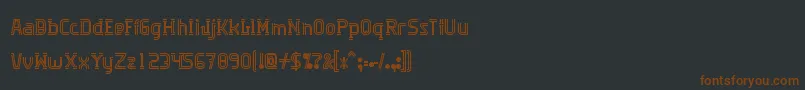 Algorithma Font – Brown Fonts on Black Background