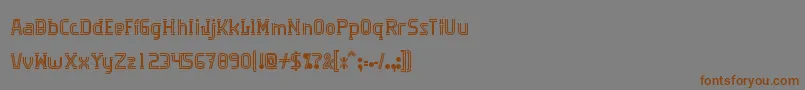 Algorithma Font – Brown Fonts on Gray Background