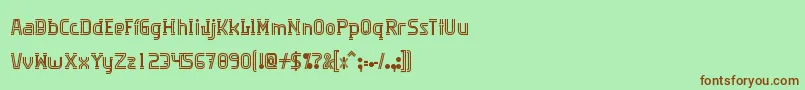 Algorithma Font – Brown Fonts on Green Background