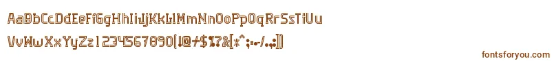 Algorithma-fontti – ruskeat fontit valkoisella taustalla