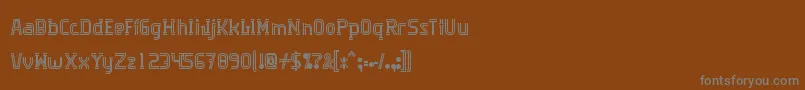 Algorithma Font – Gray Fonts on Brown Background