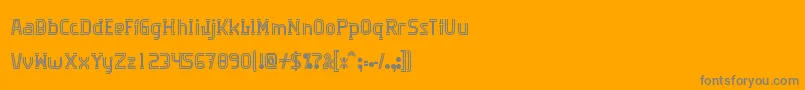 fuente Algorithma – Fuentes Grises Sobre Fondo Naranja