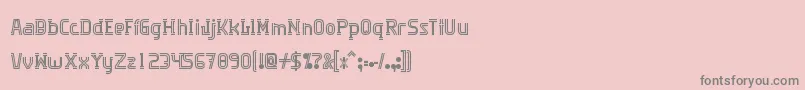 Algorithma Font – Gray Fonts on Pink Background