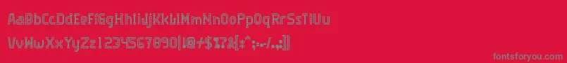 Шрифт Algorithma – серые шрифты на красном фоне