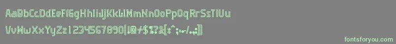 Algorithma Font – Green Fonts on Gray Background