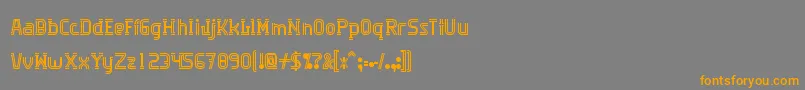 Algorithma Font – Orange Fonts on Gray Background