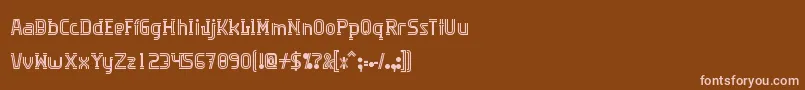 Algorithma Font – Pink Fonts on Brown Background