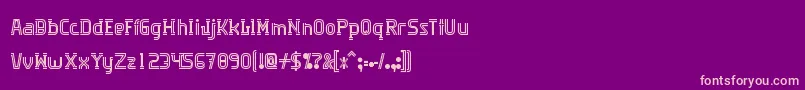 Algorithma Font – Pink Fonts on Purple Background