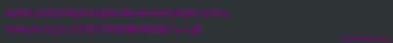 Шрифт Algorithma – фиолетовые шрифты на чёрном фоне