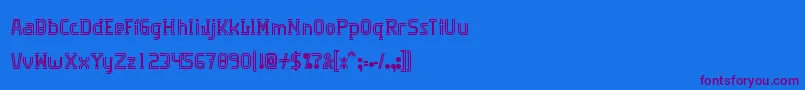 Algorithma Font – Purple Fonts on Blue Background