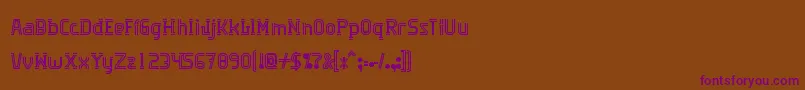 Шрифт Algorithma – фиолетовые шрифты на коричневом фоне