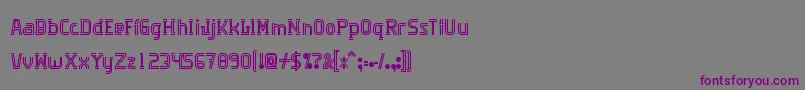 Шрифт Algorithma – фиолетовые шрифты на сером фоне