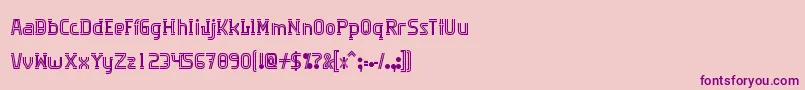 Algorithma Font – Purple Fonts on Pink Background