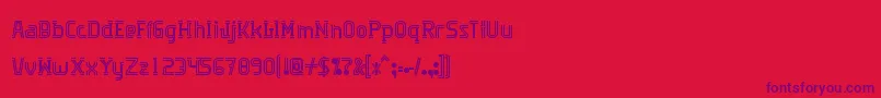 Algorithma Font – Purple Fonts on Red Background