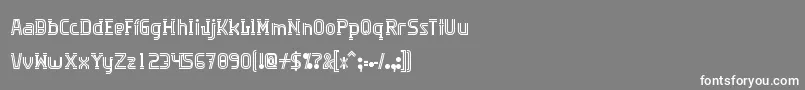 Algorithma Font – White Fonts on Gray Background