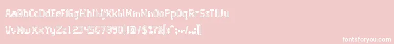 Algorithma Font – White Fonts on Pink Background